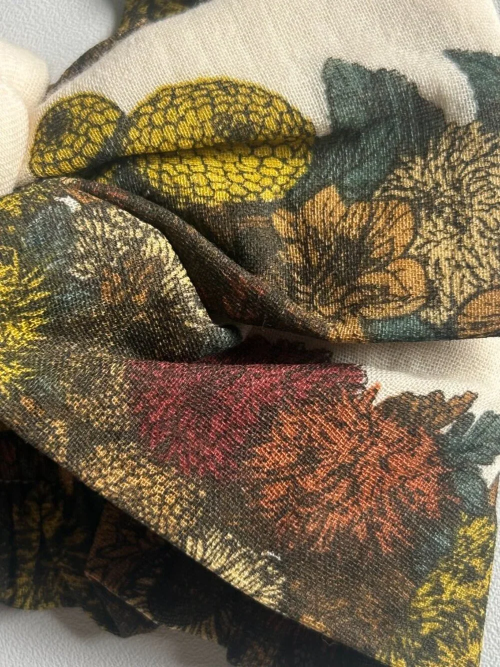 NWT Kate Quinn Harvest Floral Bow Headband Organic Cotton M L Fall